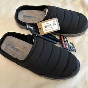 Dearfoams Men's Black Slippers